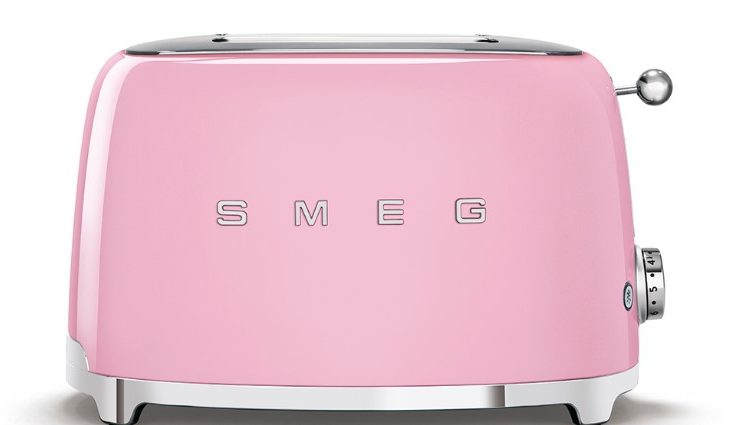 Máy nướng bánh mì Smeg Toaster màu hồng (SMEG TSF01PKEU)