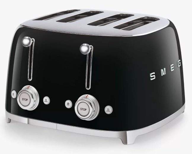 Máy nướng bánh mì SMEG TSF03 màu đen
