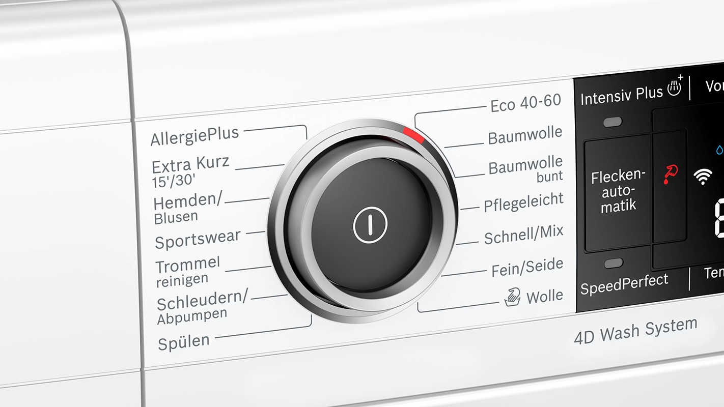 Mặt điều khiển của Máy giặt Bosch wax28m42 serie 8 1