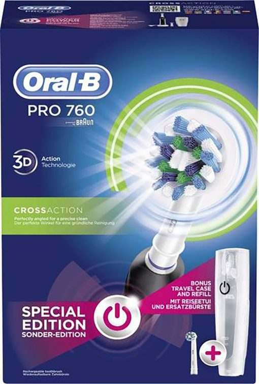 Đóng hộp bàn chải đánh răng điện Oral-B Pro 760 Cross Action