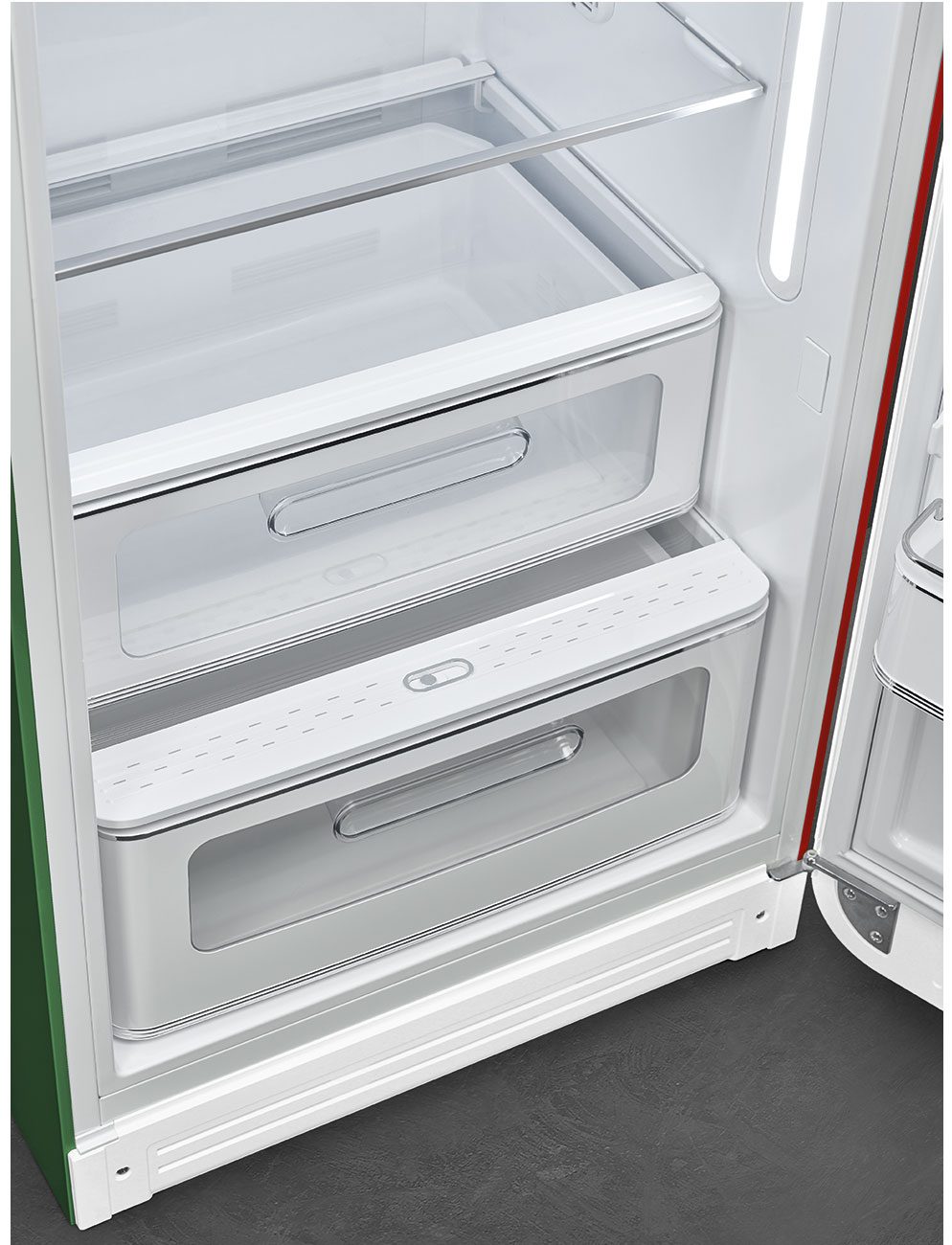 Tủ lạnh Smeg màu cờ Ý FAB28RDIT5