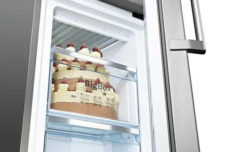 Nhiều không gian lưu trữ cho thực phẩm đông lạnh vói ngăn kéo BigBox