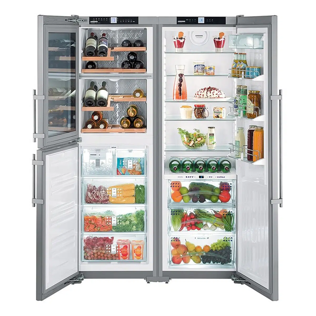 Tủ lạnh Liebherr side by side kèm tủ rượu vang tiện lợi cho nhiều nhu cầu trong 1 tủ