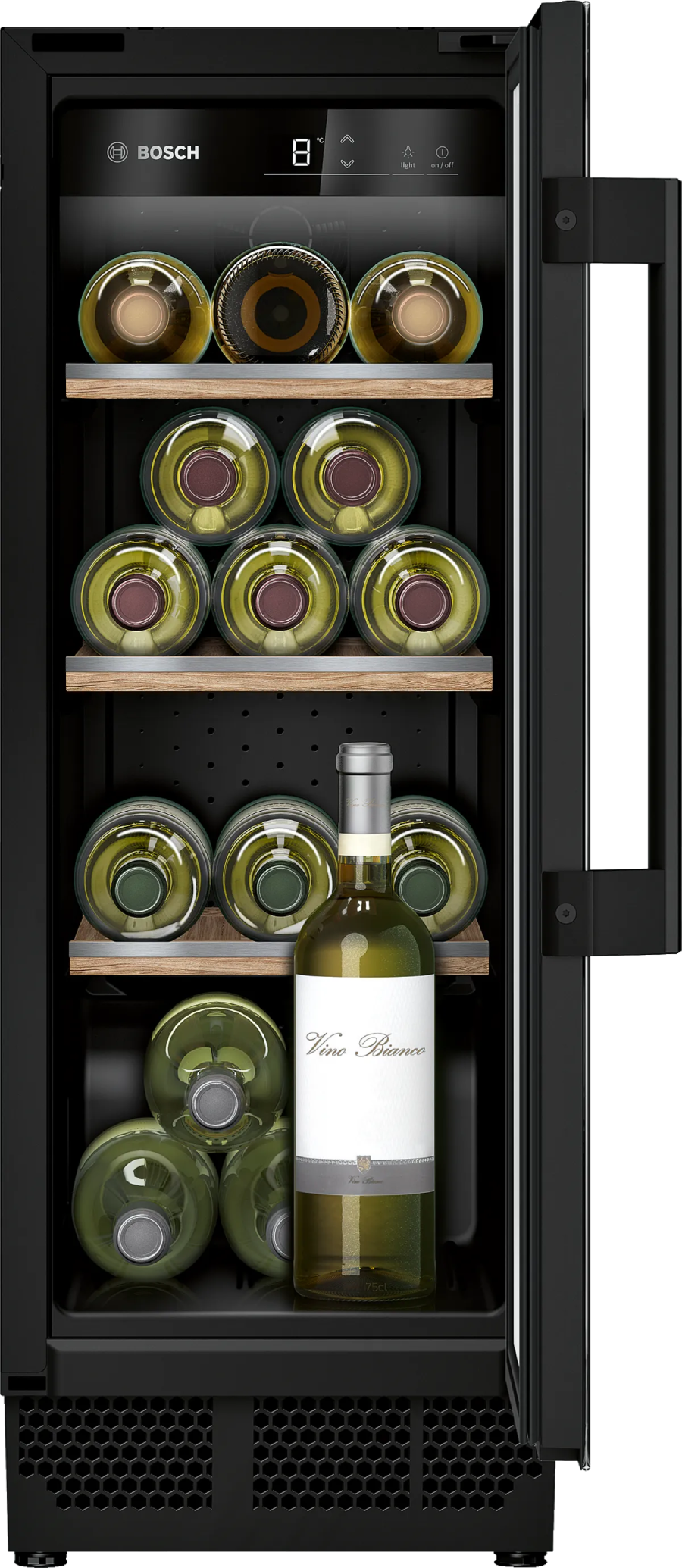 Thiết kế của tủ bảo quản rượu vang Bosch KUW20VHF0 serie 6 
